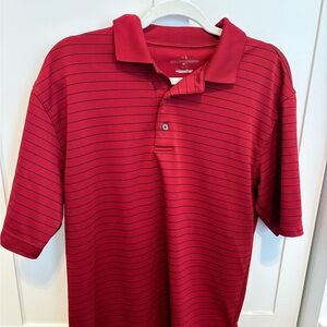 Red Striped Polo Shirt